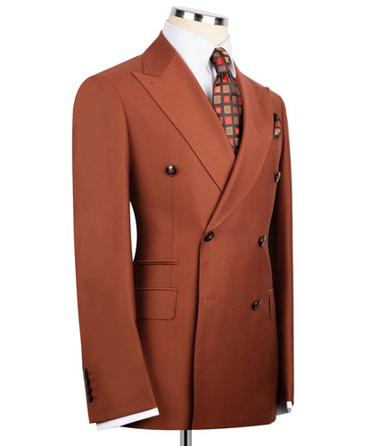 Terracotta Double Breasted Suit