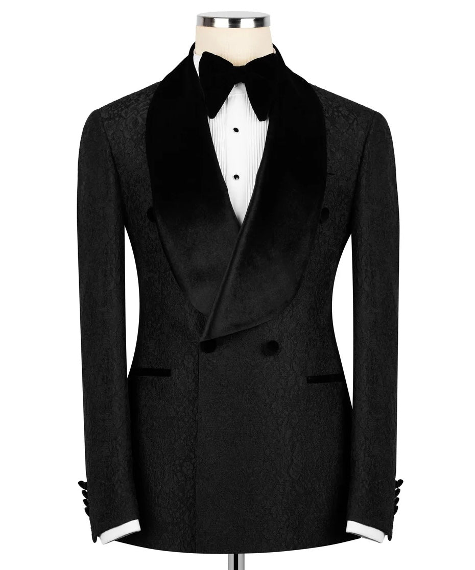 Black Velvet Shawl Collar Tuxedo