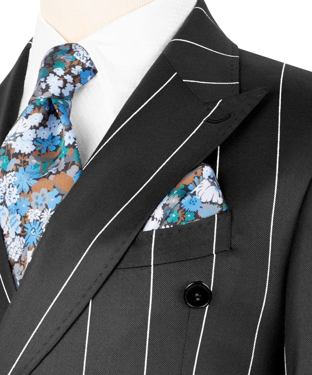 Striped Double Breasted Suit