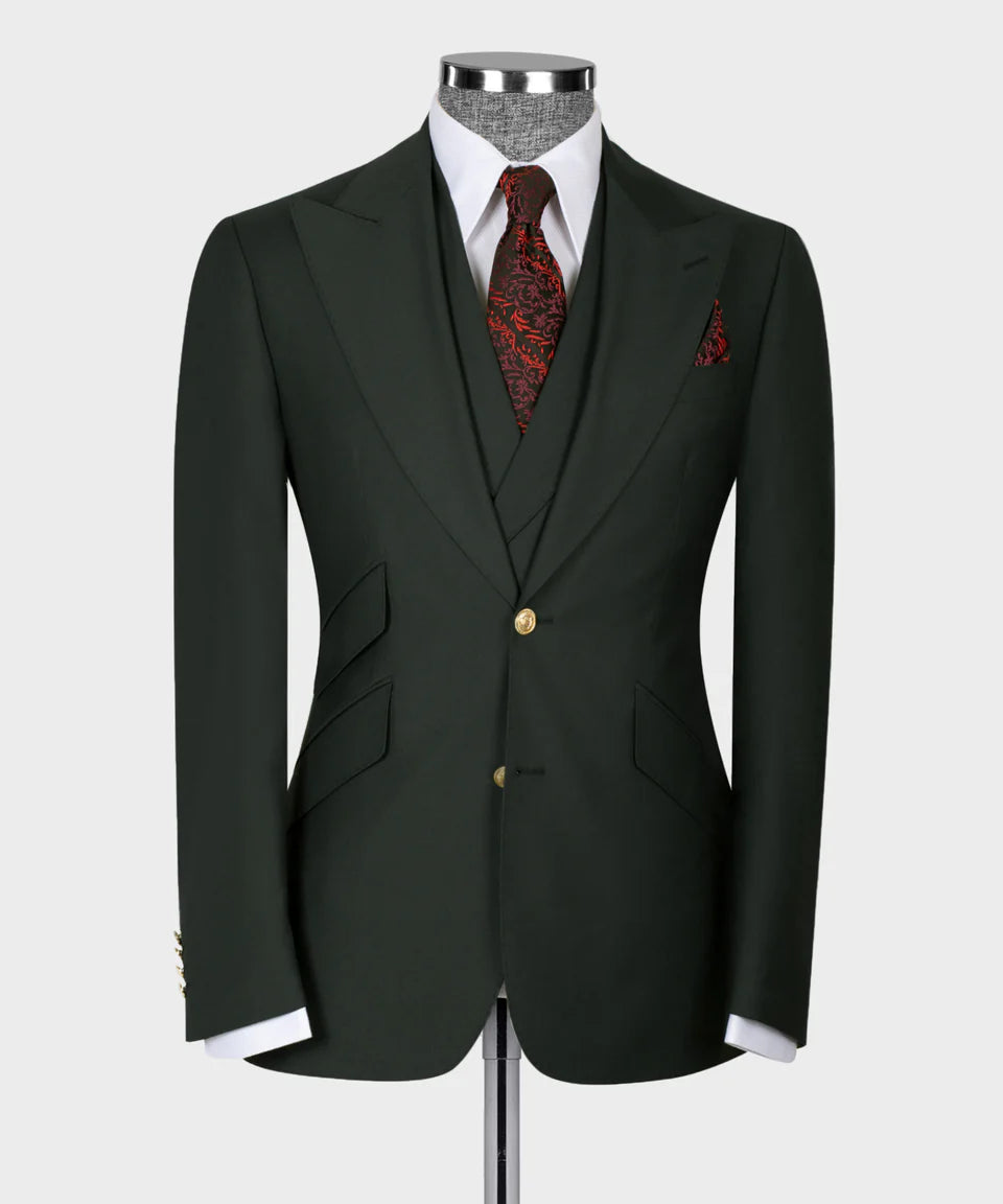 Classic Dark Green Suit