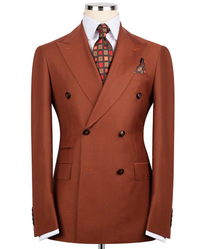 Terracotta Double Breasted Suit