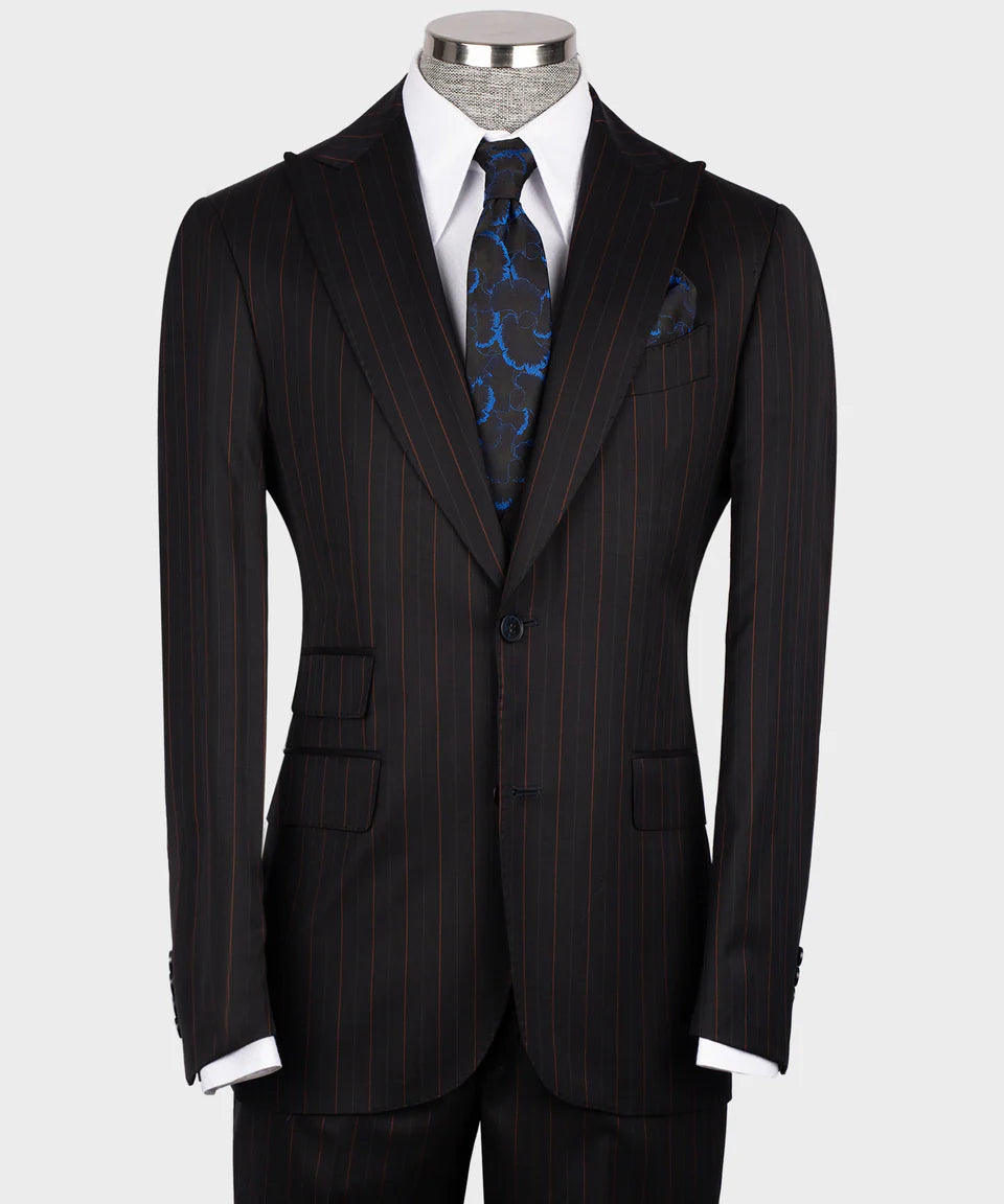 Classic Striped Three Piece Suit