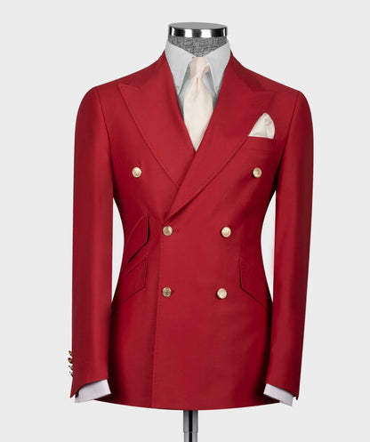 Traje clásico cruzado