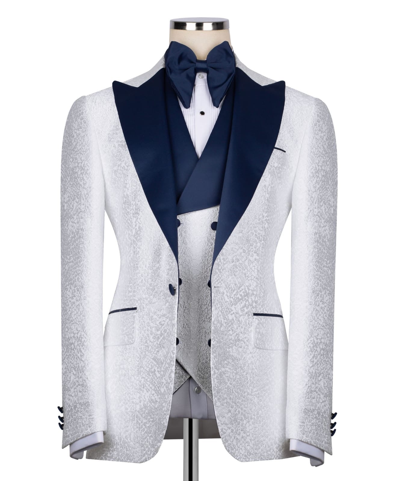 Patterned Tuxedo Set