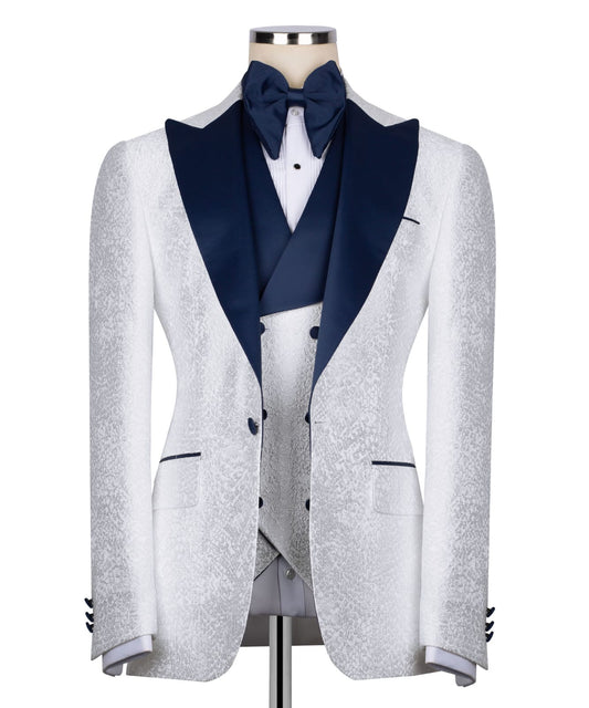 Patterned Tuxedo Set