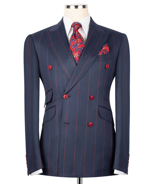 Striped Double Breasted Suit