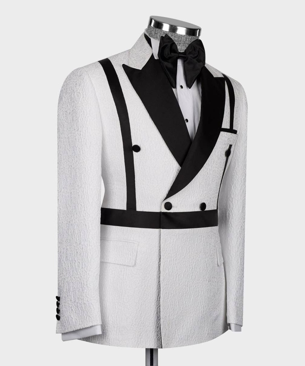 Double Breasted Tuxedo With Sash Detail