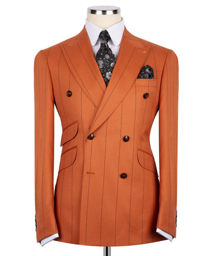 Pinstripe Double Breasted Suit
