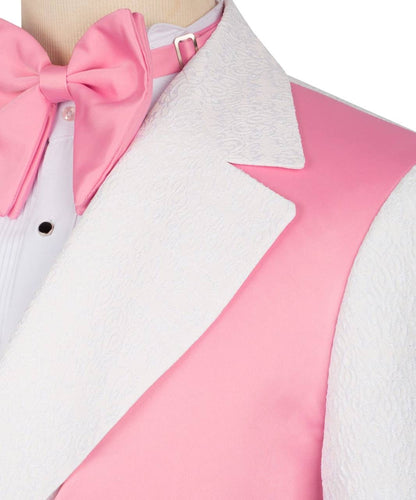 Custom Designed Tuxedo with Crossover Satin Panel