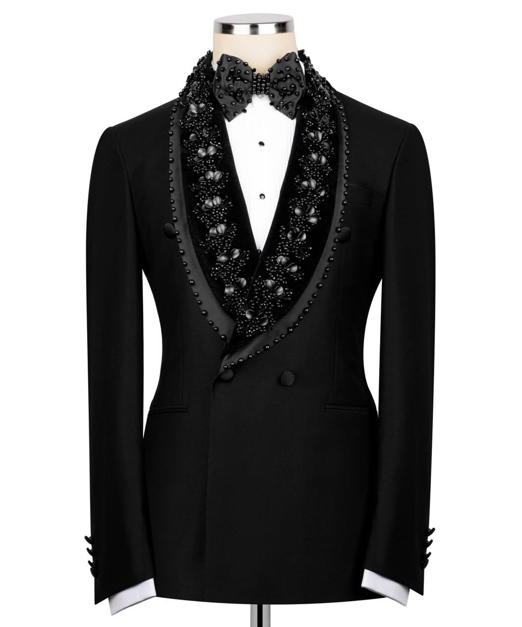Black Embellished Tuxedo