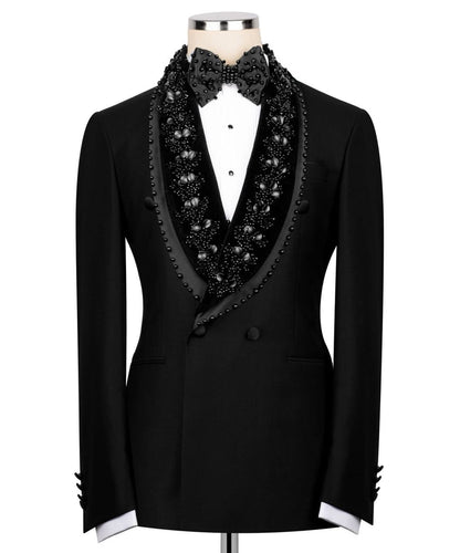 Black Embellished Tuxedo