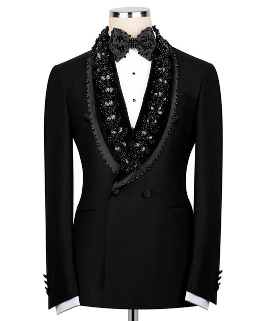 Black Embellished Tuxedo