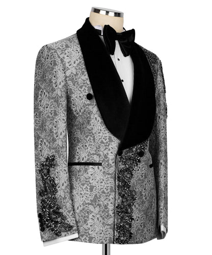 Embellished Jacquard Tuxedo