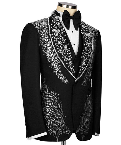Silver Stone Embroıdered Tuxedo