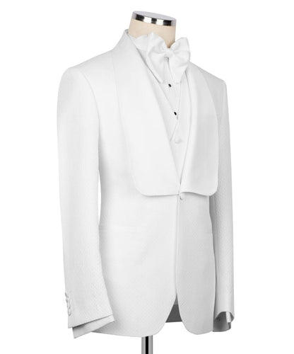 Custom Collar White Tuxedo