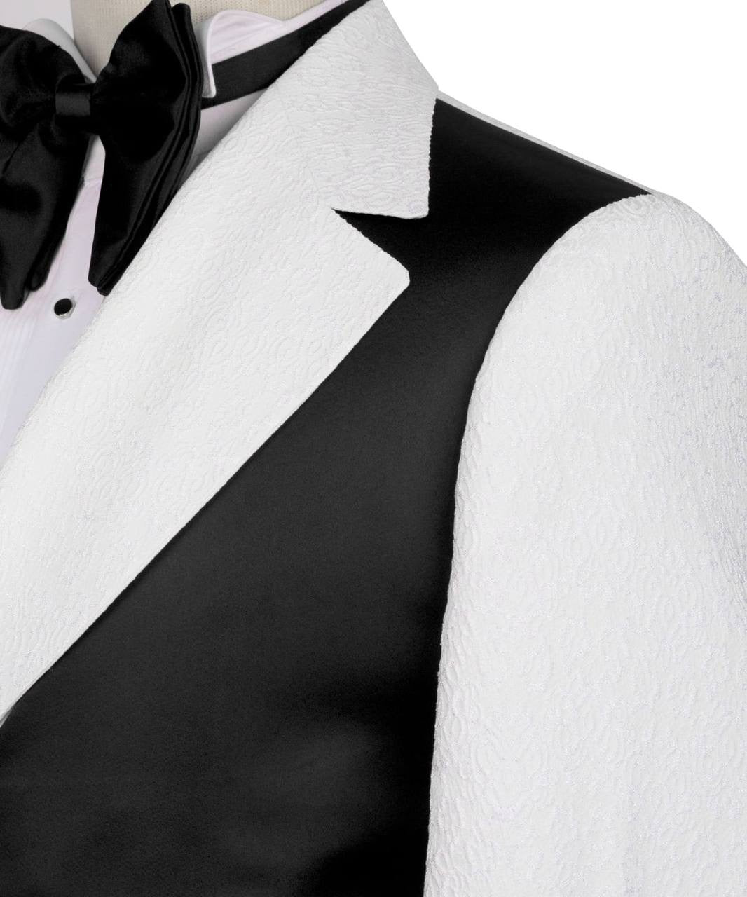 Custom Designed Tuxedo with Crossover Satin Panel