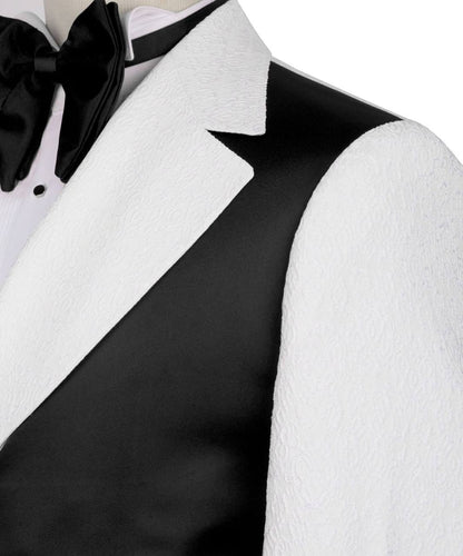 Custom Designed Tuxedo with Crossover Satin Panel