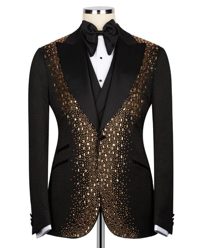 Gold Jewelry Ornament Black Tuxedo