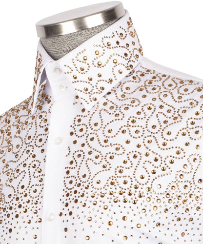 Crystal Embellished White Shirt