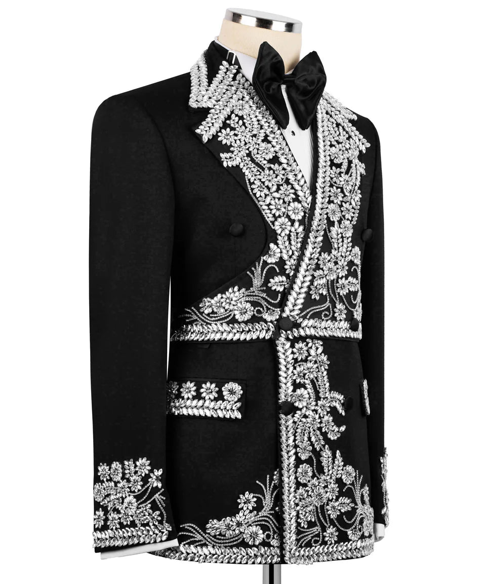 Exclusive Design Crystal Embellished Tuxedo