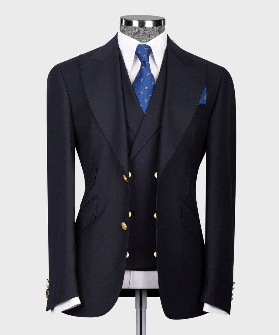 Formal Suit With Gold Button