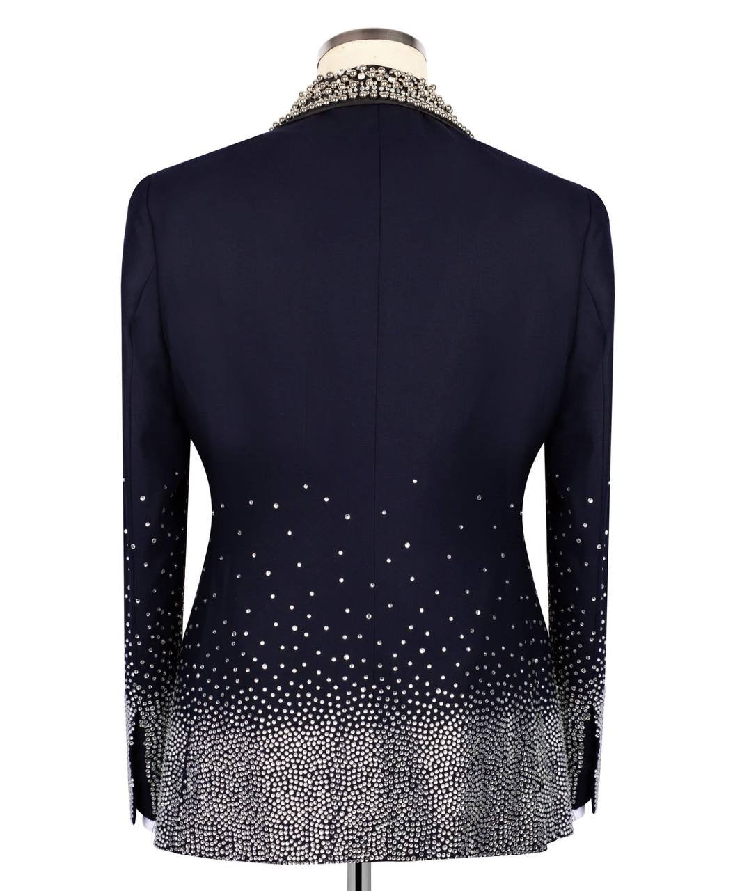 Custom Design Navy Blue Tuxedo