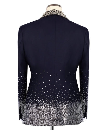 Custom Design Navy Blue Tuxedo