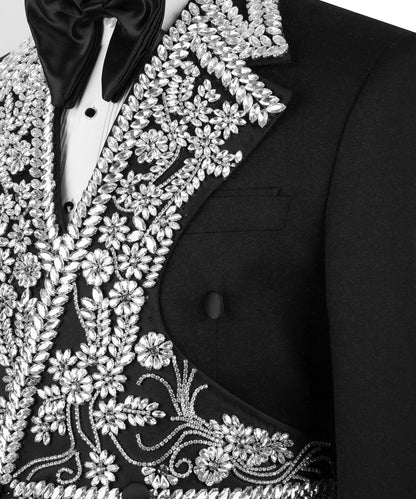 Exclusive Design Crystal Embellished Tuxedo