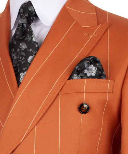 Pinstripe Double Breasted Suit