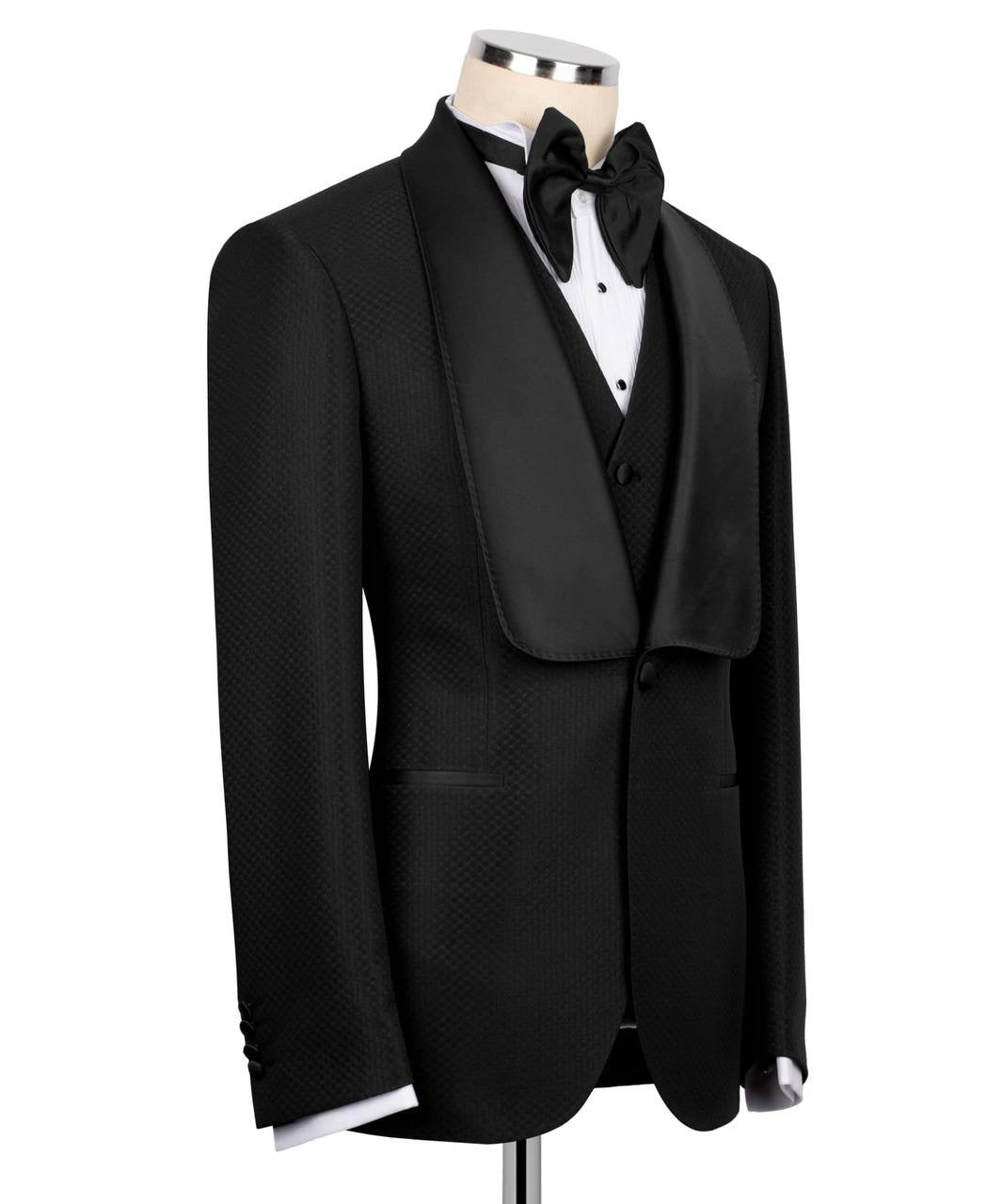 Custom Collar Black Tuxedo