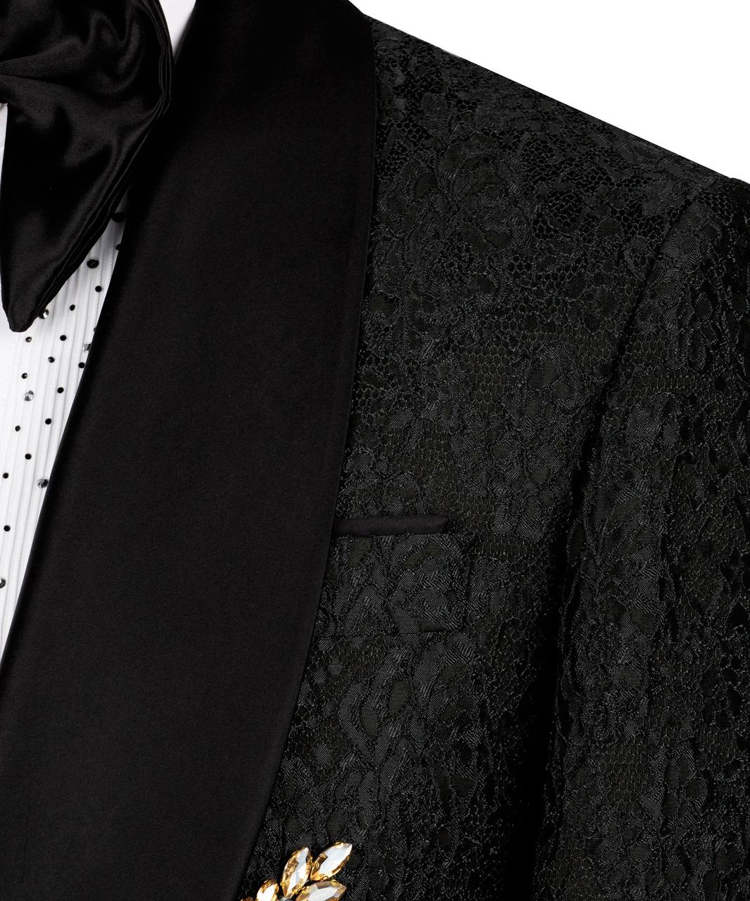 Exclusive Tuxedo With Crystal Embellished
