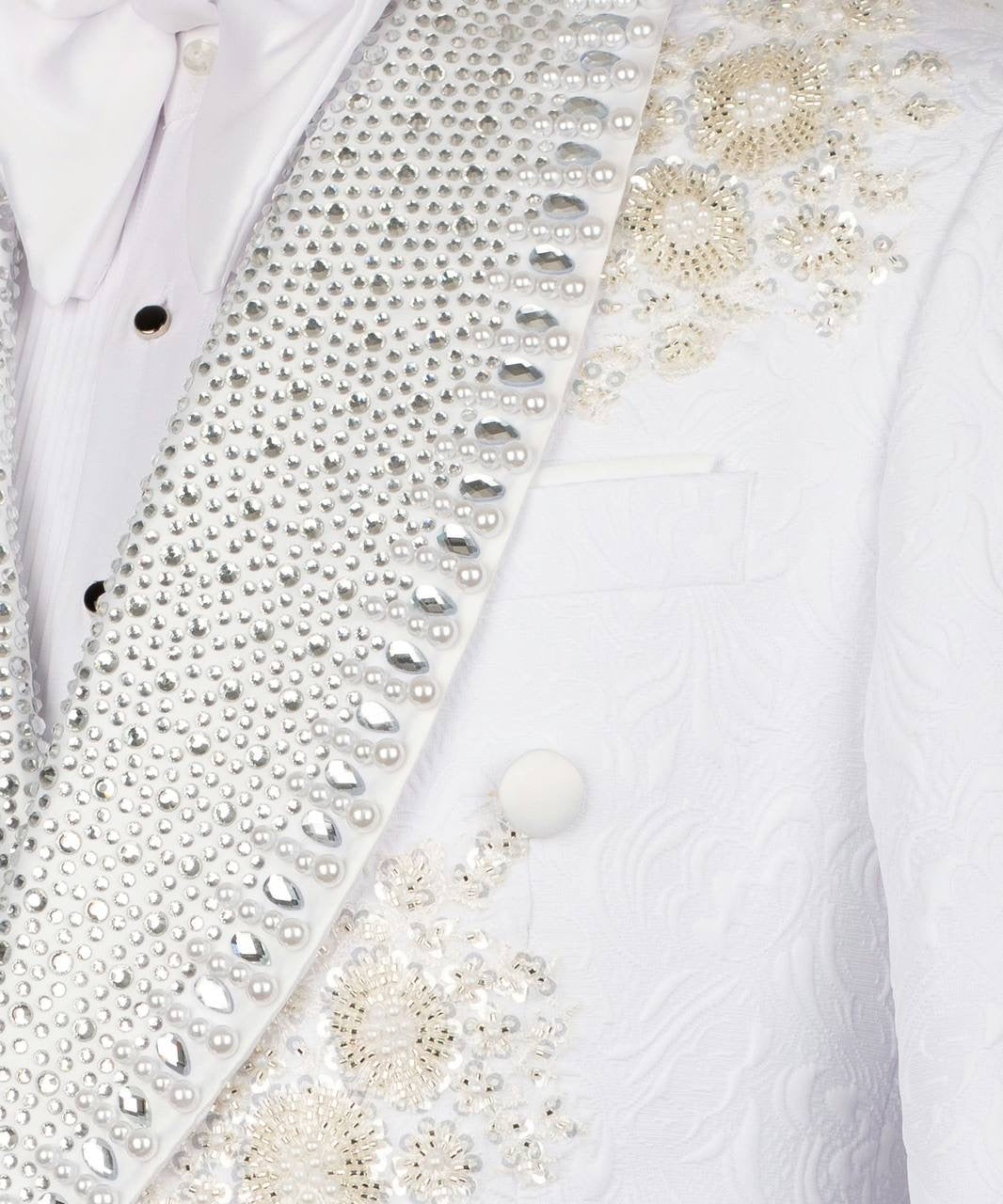 Ornately Patterned Embellished Tuxedo