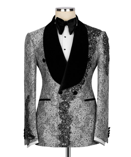 Embellished Jacquard Tuxedo