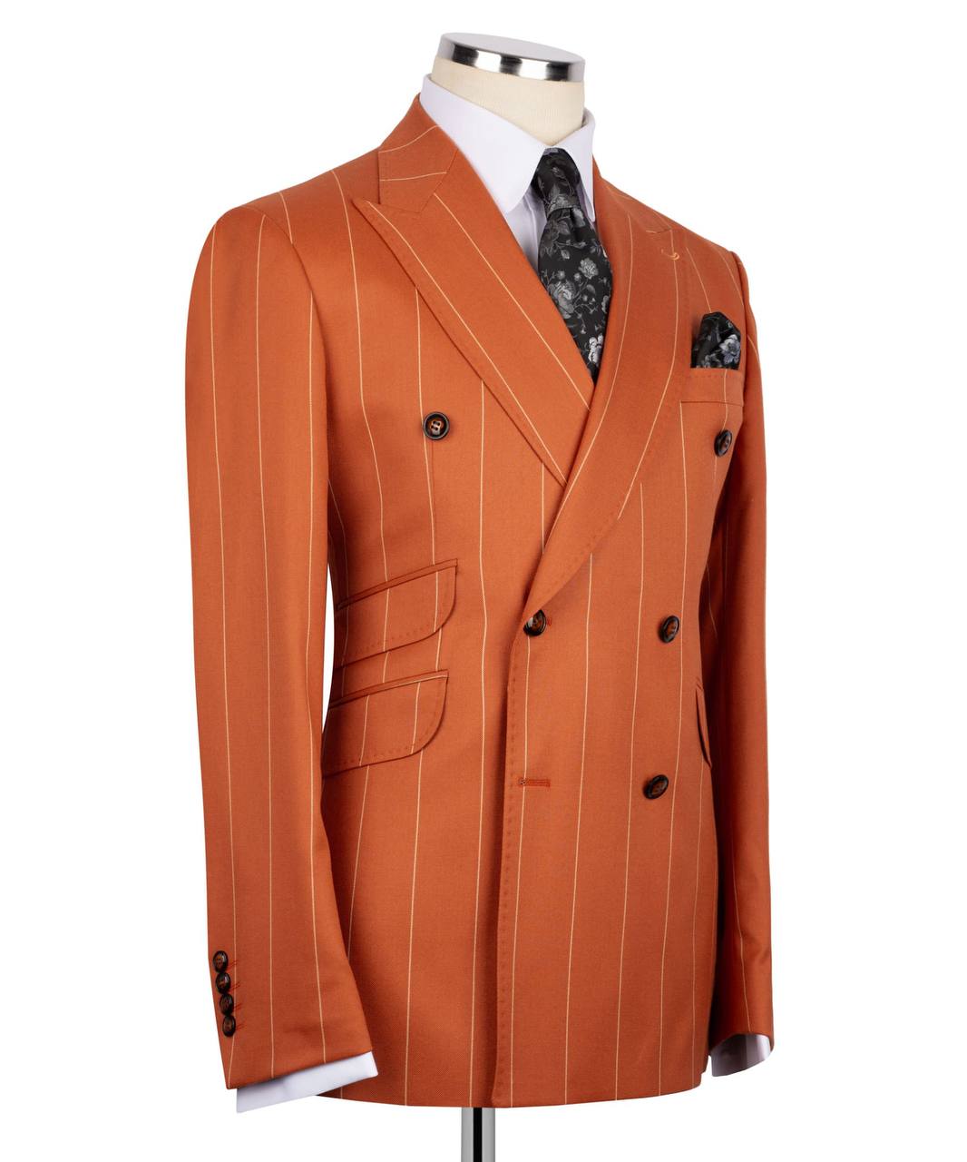 Pinstripe Double Breasted Suit