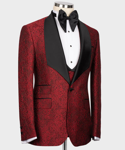 Patterned Red Tuxedo