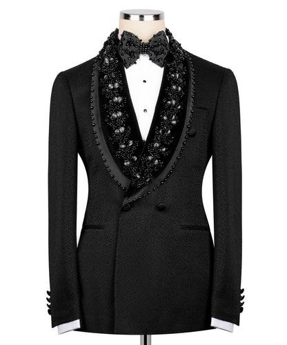 Black Embellished Tuxedo