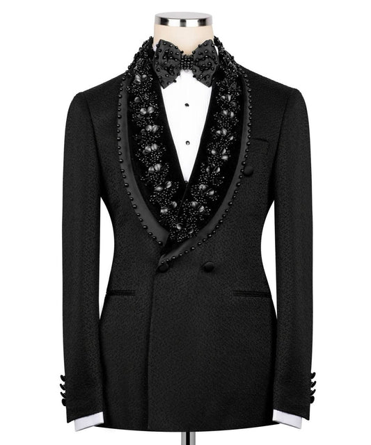 Black Embellished Tuxedo