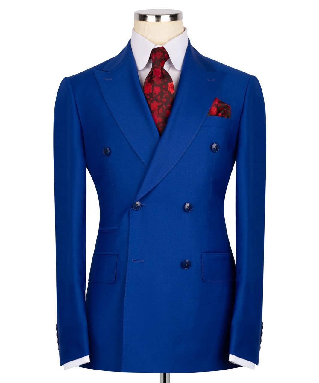 Dark Blue Double Breasted Suit