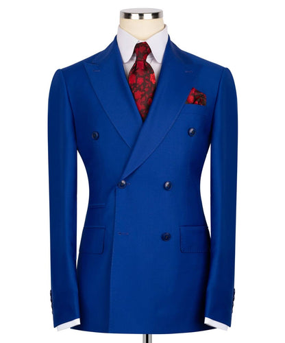 Dark Blue Double Breasted Suit