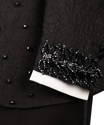 Exclusive Tuxedo With Stone Embellished