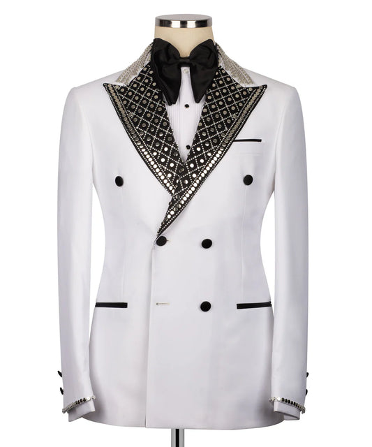 Tuxedo With Embellished Collar