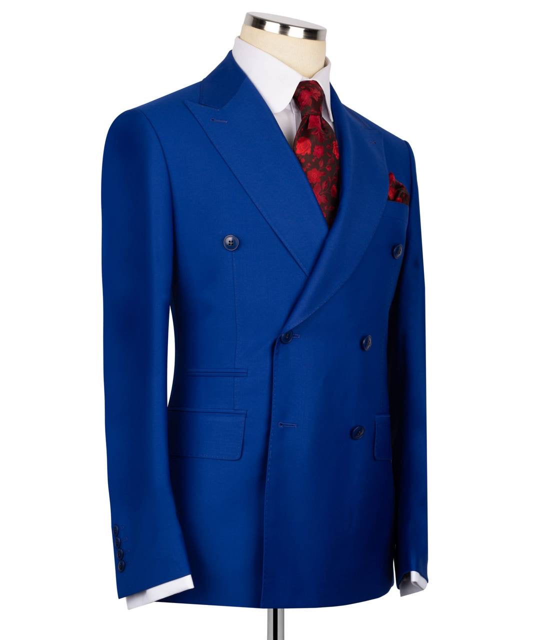 Dark Blue Double Breasted Suit