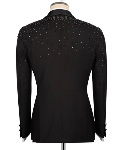 Crystal Embellished Black Tuxedo