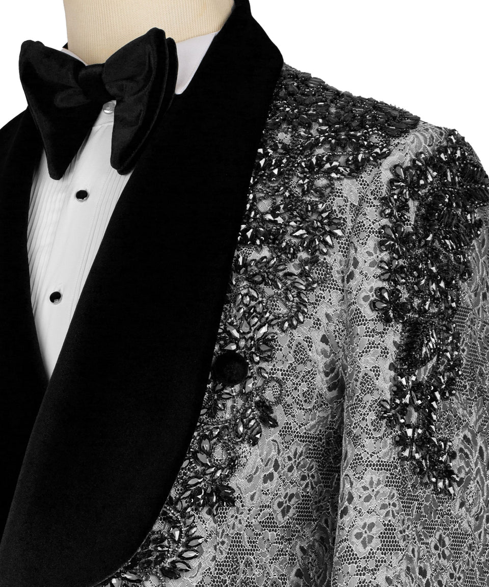 Embellished Jacquard Tuxedo