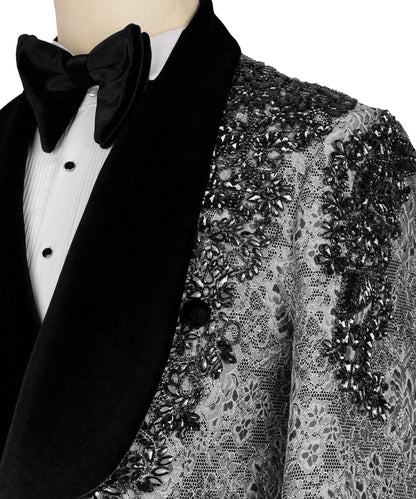 Embellished Jacquard Tuxedo