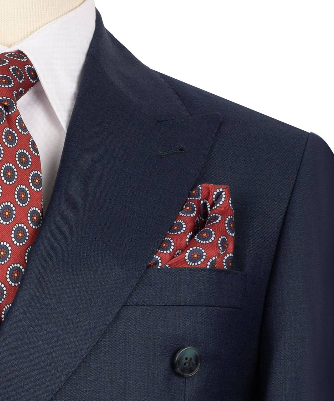 Double Breasted Navy Suit
