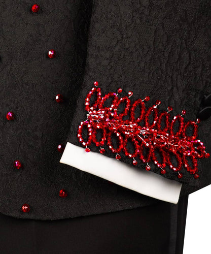 Exclusive Tuxedo With Stone Embellished
