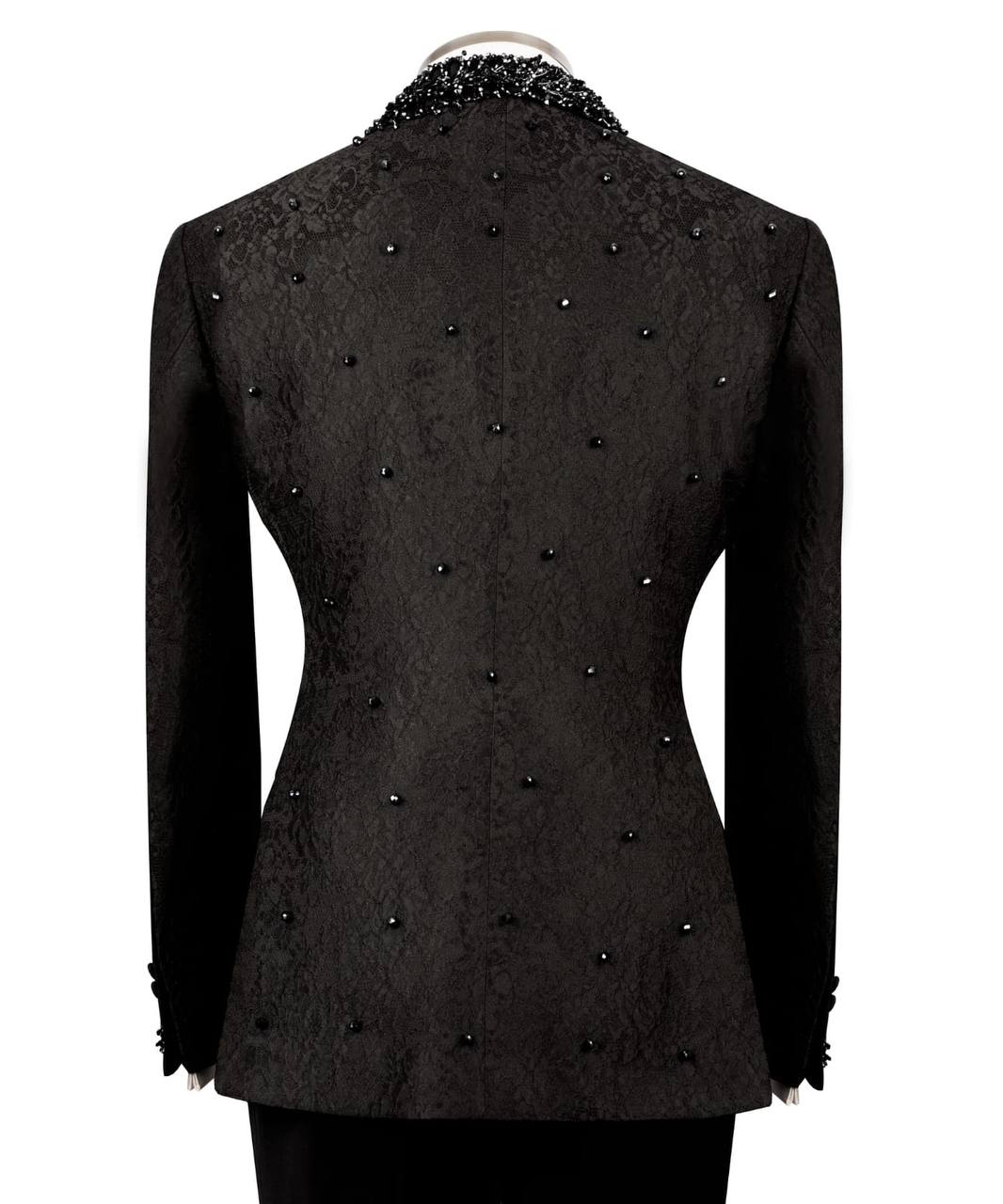 Exclusive Tuxedo With Stone Embellished