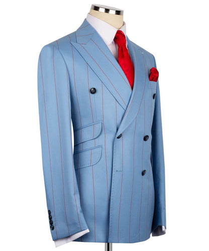 Pinstripe Double Breasted Suit