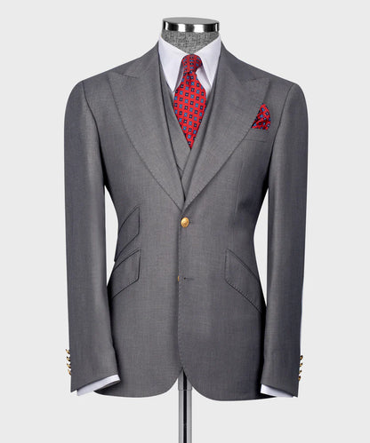 Business Golden Button Suit